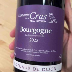 Bourgogne Côteaux de Dijon Rouge - Domaine de la Cras - marc-soyard