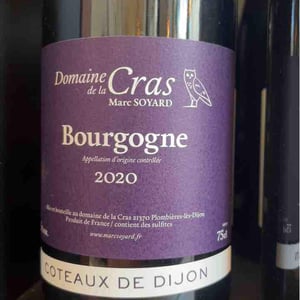 Bourgogne Côteaux de Dijon Rouge - Domaine de la Cras - marc-soyard