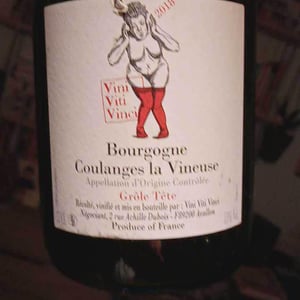 Bourgogne Coulanges la Vineuse "Grôle Tête" - Vini Viti Vinci - Nicolas Vauthier "Kikro" 
