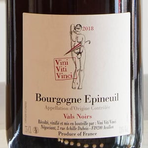 Bourgogne Epineuil "Vals Noir" - Vini Viti Vinci - nicolas-vauthier-kikro