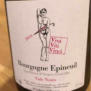 Bourgogne Epineuil "Vals Noir" - Vini Viti Vinci - Nicolas Vauthier "Kikro" 