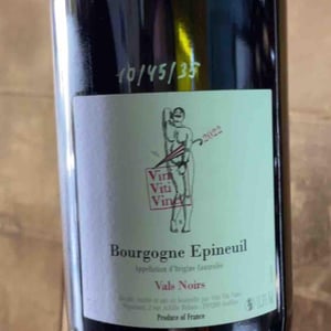 Bourgogne Epineuil "Vals Noir" - Vini Viti Vinci - Nicolas Vauthier "Kikro" 