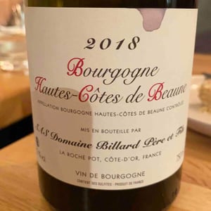 Bourgogne Hautes Cotes De Baume - Billard - billard