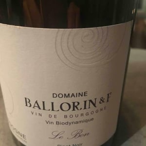 Domaine Ballorin - Gilles Ballorin - Le Bon