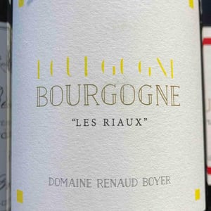 Bourgogne "Les Riaux" - Rouge - Domaine Renaud Boyer - Renaud Boyer 