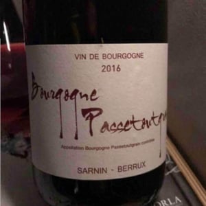 Bourgogne Passetoutgrain - Sarnin-Berrux - Jean-Pascal Sarnin & Jean-Marie Berrux 
