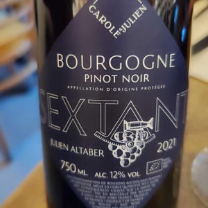 Sextant - Julien Altaber & Carole Schwab - Bourgogne Pinot Noir