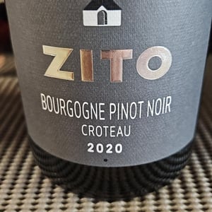 Bourgogne Pinot noir Croteau - Zito - bernard-zito -2020