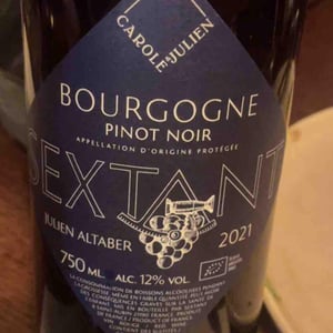 Bourgogne Pinot Noir - Sextant - julien-altaber-carole-schwab -2021