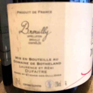 Domaine de Botheland - Rémi Dufaitre & Laurence Liatard - Brouilly