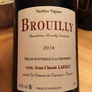 Jean-Claude Lapalu - Jean-Claude Lapalu - Brouilly Vieilles Vignes