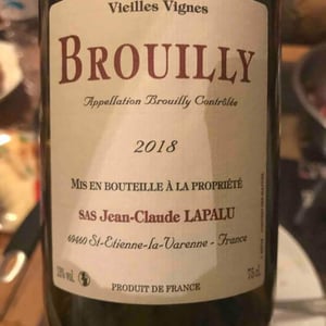 Jean-Claude Lapalu - Jean-Claude Lapalu - Brouilly Vieilles Vignes
