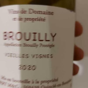 Brouilly Vieilles Vignes 2020 - Domaine Marcel Joubert - Carine Joubert