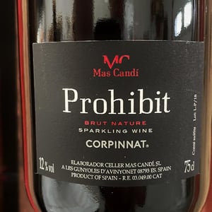 Prohibit Brut Nature - Mas Candí - ramon-jane-merce-cusco-toni-carbo-ramon-galimany