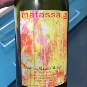 Brutal Orange Macabeu (New Label 2018) - Domaine Matassa - Tom Lubbe 