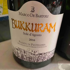 Bukkuram Sole D'Agosto - Marco De Bartoli - Marco De Bartoli 