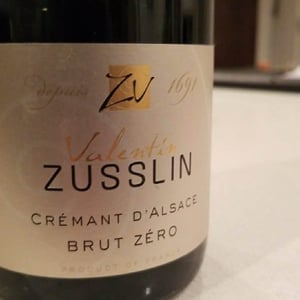 Cremant Brut Zero - Domaine Valentin Zusslin - Jean-Paul & Marie Zusslin 