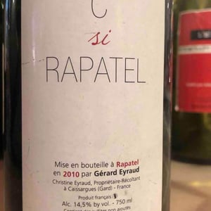 C Si Rapatel 2010 - Domaine de Rapatel - Gérard Eyraud -2010