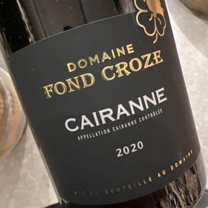 Cairanne Côtes du Rhône - Domaine Fond Croze - bruno-daniel-long -2020