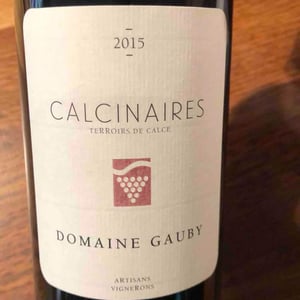 Calcinaires (rouge) 2015 - Domaine Gauby - Gerard, Lionel & Ghislaine Gauby