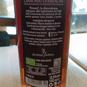 Cannonau Sartiu - Cantina Giuseppe Sedilesu - antonietta-francesco-salvatore-sedilesu -2021