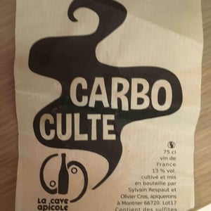 La Cave Apicole - Sylvain Respaut & Olivier Cros - Carbo Culte (label after 2016)
