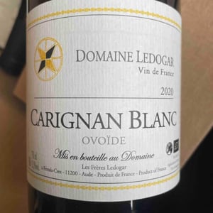 Carignan Blanc Ovoïde - Domaine Ledogar - xavier-mathieu-benoit-ledogar