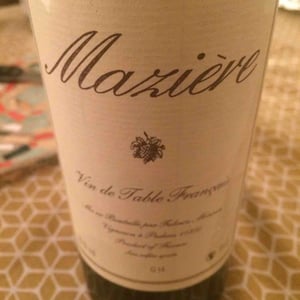 Mazière - Fabrice Monnin - Carignan