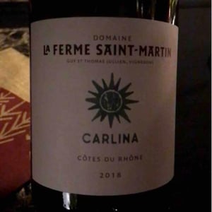 La Ferme Saint-Martin - Les Vins de Thomas - Sophie & Thomas Jullien - Carlina
