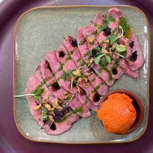 Carpaccio De Veau, Basse Température, Sorbet Poivron - Les GaRnements - 471929