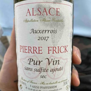 Carrière Auxerrois Sec - Domaine Pierre Frick - Jean-Pierre, Chantal et Thomas Frick 