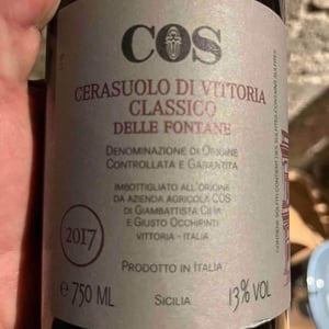 Cerauolo di Vittoria Classico delle Fontane - COS - giambattista-cilia-cirino-strano-giusto-occhipinti 