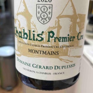 Chablis 1er cru Montmains 2020