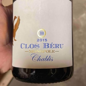 Chablis "Clos Béru" - Monopole - Château de Béru - athenais-de-beru