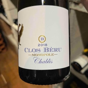 Chablis "Clos Béru" - Monopole - Château de Béru - athenais-de-beru