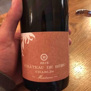 Chablis "Montserre" (Sans soufre) - Château de Béru - Athénaïs de Béru 