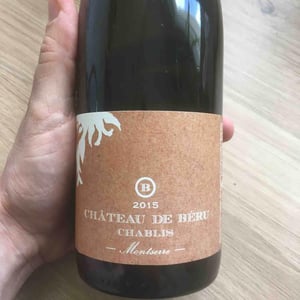 Chablis "Montserre" (Sans soufre) - Château de Béru - athenais-de-beru