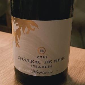 Chablis "Montserre" (Sans soufre) - Château de Béru - athenais-de-beru