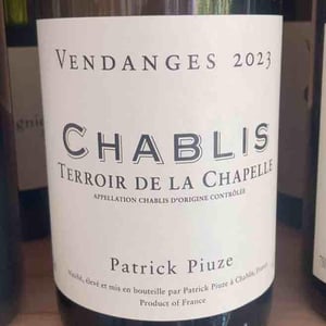 Chablis Terroir de la Chappelle - Patrick Piuze - patrick-piuze -2023