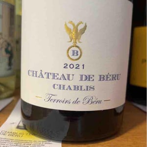 Chablis "Terroirs de Béru" - Château de Béru - athenais-de-beru