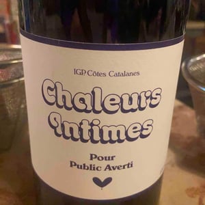 Chaleurs Intimes (X Danjou Banessy) - La Recerca / Zulu Wine - Jessica Albero & Laurent Pujol 