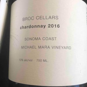 Chardonnay - Broc Cellars - Chris Brockway 