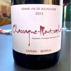 Chassagne-Montrachet (rouge) - Sarnin-Berrux - Jean-Pascal Sarnin & Jean-Marie Berrux 