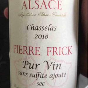 Chasselas - Domaine Pierre Frick - Jean-Pierre, Chantal et Thomas Frick 