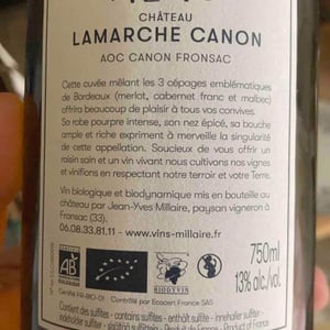 Château Lamarche Canon - Domaine Millaire - jean-yves-millaire