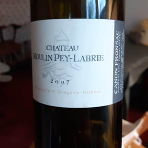 Canon Fronsac - Château Moulin Pey-Labrie - benedicte-gregoire-hubau -2011