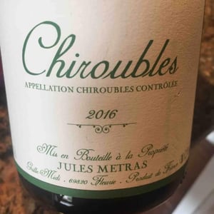 Chiroubles 2016