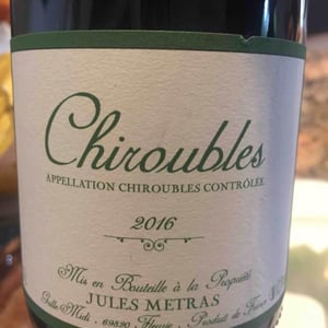 Jules Métras - Jules Métras - Chiroubles