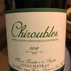 Jules Métras - Jules Métras - Chiroubles