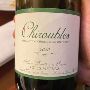 Chiroubles - Jules Métras - Jules Métras 